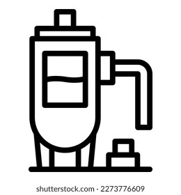 Candle factory icon outline vector. Making apron. Craft family