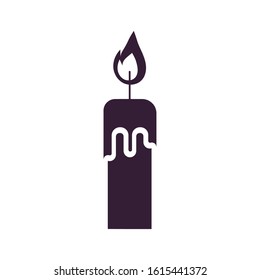 candle fire flame isolated icon vector illustration design