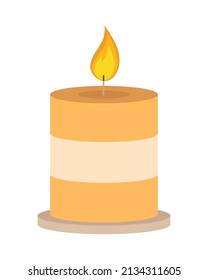 candle flame decoration icon isolated