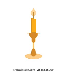 candle and flame icon vector illustration