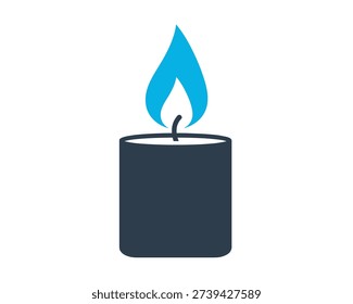 Candle Flame Illuminating Darkness, Home Décor, Creative Illustrations, Calming Environment, Close-up View, Peaceful Concept
