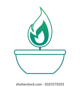 candle flame isolated icon