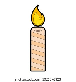 candle flame isolated icon