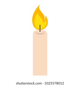 candle flame isolated icon