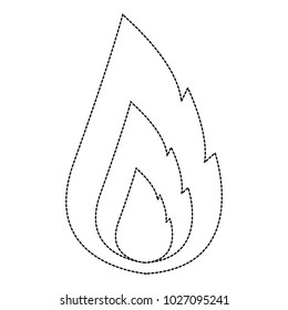 candle flame isolated icon