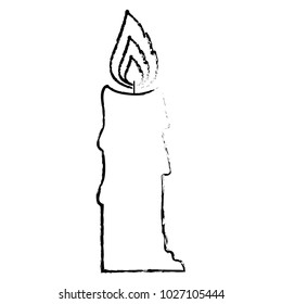 candle flame isolated icon