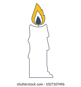 candle flame isolated icon