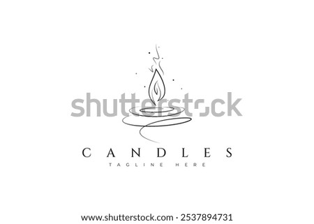 Candle Flame Light Logo Designs for Aromatherapy and Wellness Brands