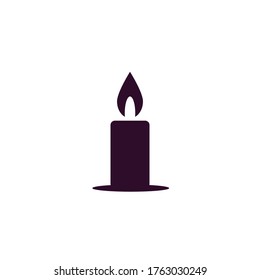 Candle flame. Vector illustration eps 10