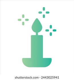 candle in flat design style