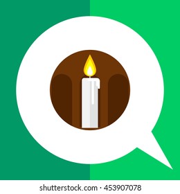 Candle flat icon