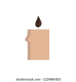 candle flat icon vector. flat style design