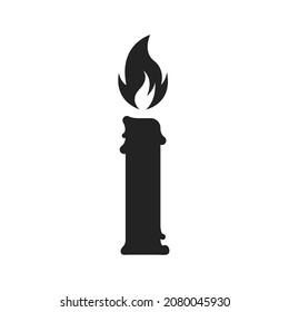 candle flat vector logo icon png 