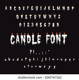 Candle font - Gothic alphabet