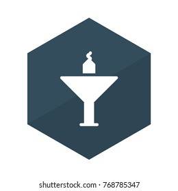  candle glyph flat 