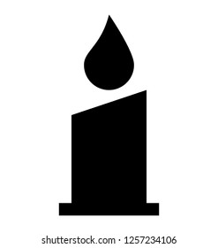 Candle glyph icon 