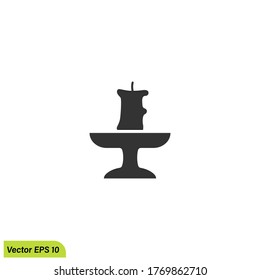 candle goes out icon sleep symbol design element