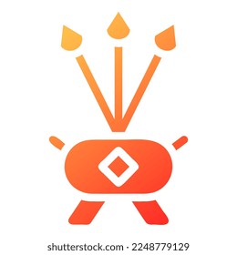 candle gradient solid illustration vector and logo new year icon perfect. Icon sign from modern collection for web. Nice design perfect.