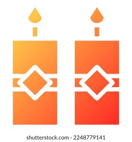 candle gradient solid illustration vector and logo new year icon perfect. Icon sign from modern collection for web. Nice design perfect.