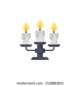 Candle Hallowen Icon Vector Design