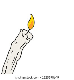 Candle hand draw design