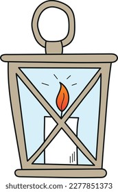 Candle Hand Draw Vector Art