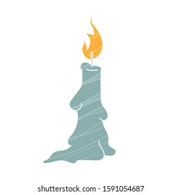 Candle Hand drawn design vector with color textures. unique elements and icons