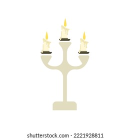 candle holder icon on a white background, vector illustration