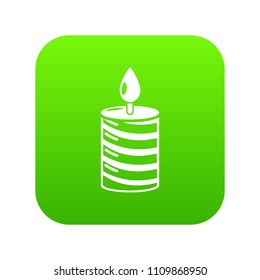 Candle holiday icon. Simple illustration of candle holiday vector icon for web