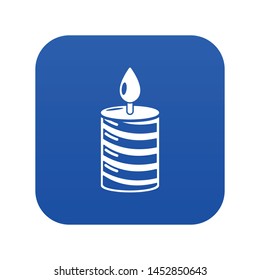 Candle holiday icon. Simple illustration of candle holiday vector icon for web