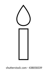 candle icolated icon design 