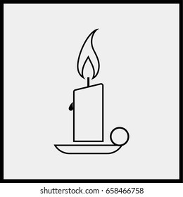Candle Icon.