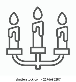 candle icon, beeswax candle vector