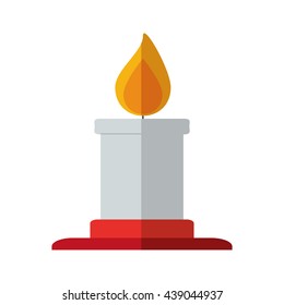 Candle icon. Candlelight design. vector graphic
