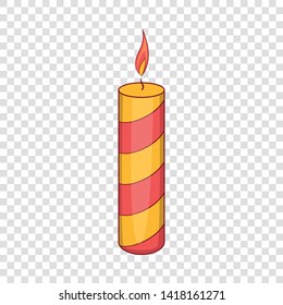 Candle icon. Cartoon illustration of candle vector icon for web