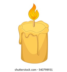 Candle icon. Cartoon illustration of candle vector icon for web