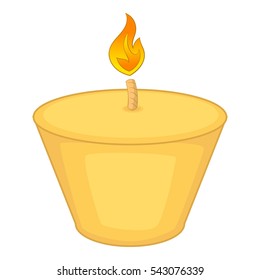 Candle icon. Cartoon illustration of candle vector icon for web design