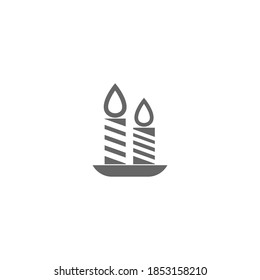 Candle icon concept design vector