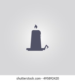 candle icon. icon design