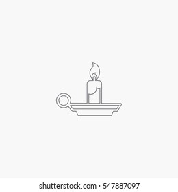 Candle icon design