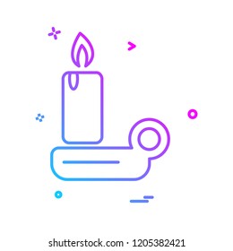 Candle icon design vector