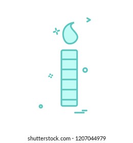 Candle icon design vector