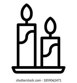 Candle icon design. Vector illustration Eps 10