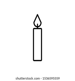 Candle Icon Design Vector Template