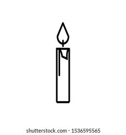 candle icon design vector template