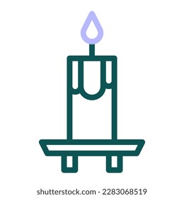candle icon duocolor green purple colour easter illustration vector element and symbol perfect. Icon sign from modern collection for web.