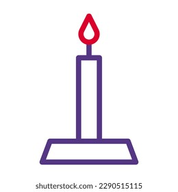 candle icon duocolor red purple colour easter illustration vector element and symbol perfect. Icon sign from modern collection for web.