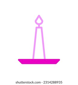 Candle icon duotune pink colour chinese new year vector element and symbol perfect.