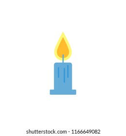 candle icon. Element of diwali holiday icon for mobile concept and web apps. Colored candle icon can be used for web and mobile