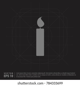 Candle Icon - EPS 10